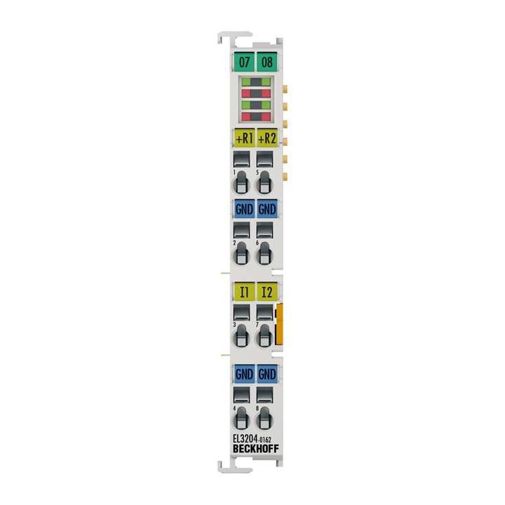 Beckhoff EL3204-0162 EtherCAT Terminal, 4-channel analog input, multi-function, ±10 V, RTD (Pt100), 12 bit, single-ended Turkey