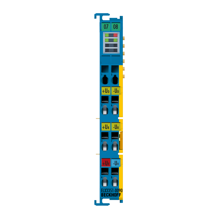 Beckhoff ELX3351-0090 EtherCAT Terminal, 1-channel analog input, measuring bridge, full bridge, 24 bit, Ex i, TwinSAFE SC Turkey