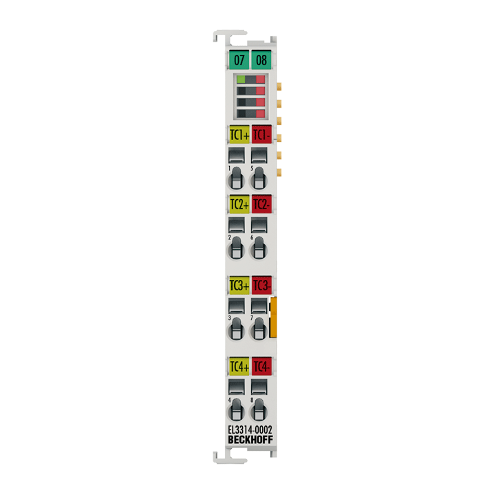 Beckhoff EL3314-0002 EtherCAT Terminal, 4-channel analog input, temperature, thermocouple, 24 bit, electrically isolated Turkey
