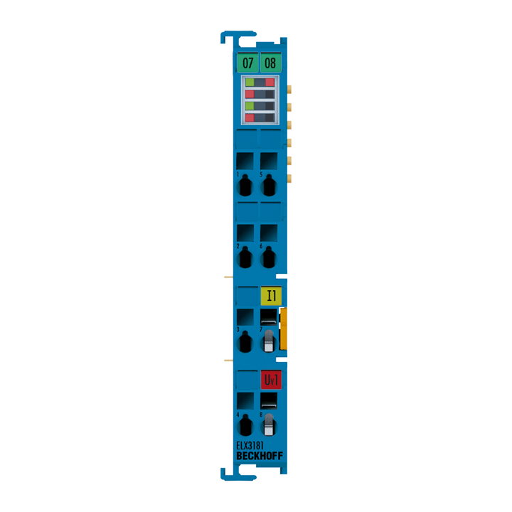 Beckhoff ELX3181 EtherCAT Terminal, 1-channel analog input, current, 4…20 mA, 16 bit, single-ended, HART, Ex i Turkey