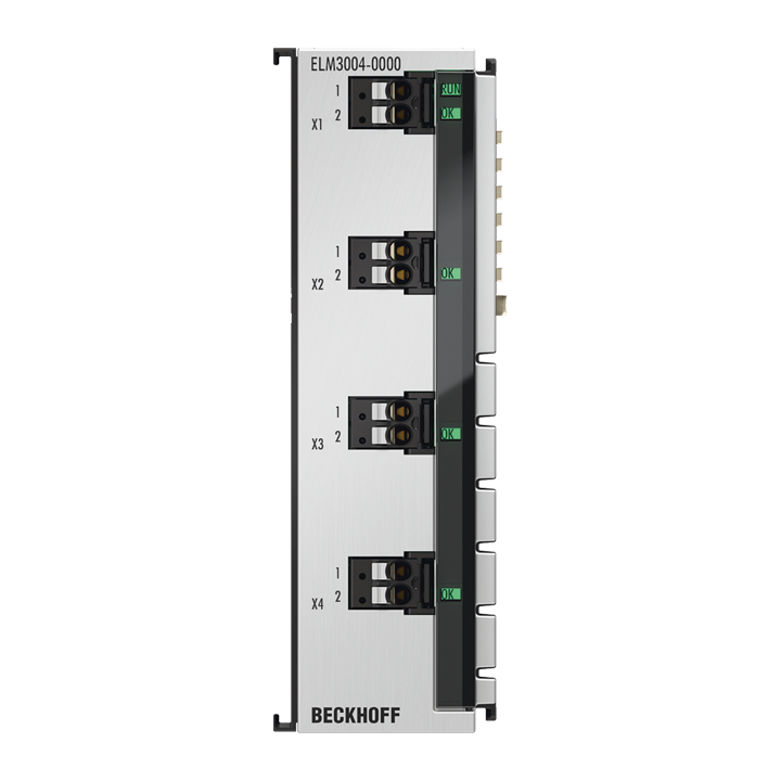 Beckhoff ELM3004-0000 EtherCAT Terminal, 4-channel analog input, voltage, ±30 V…±20 mV, 24 bit, 10 ksps Turkey