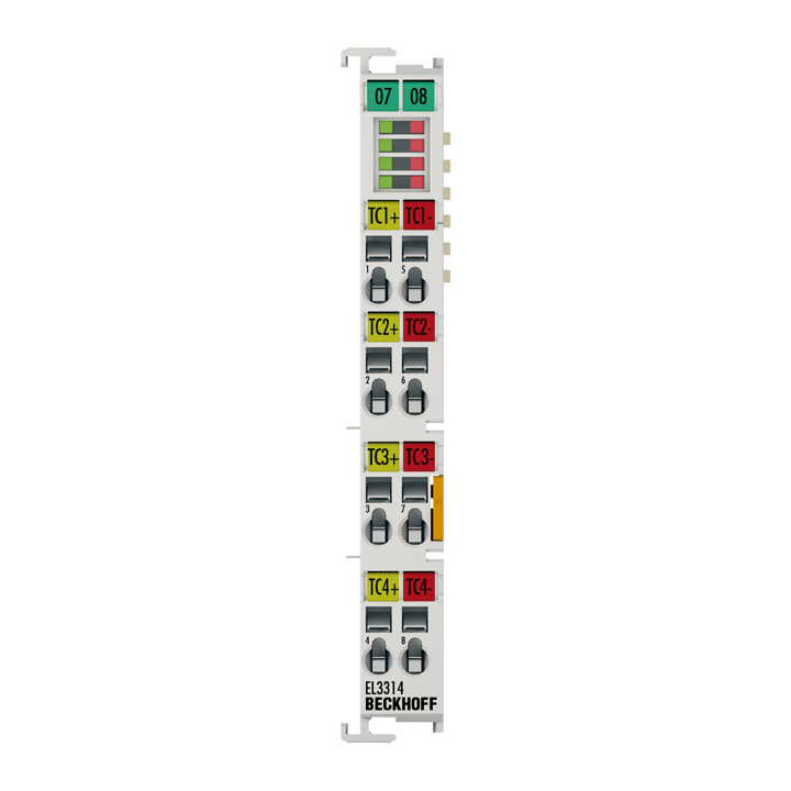 Beckhoff EL3314 EtherCAT Terminal, 4-channel analog input, temperature, thermocouple, 16 bit Turkey