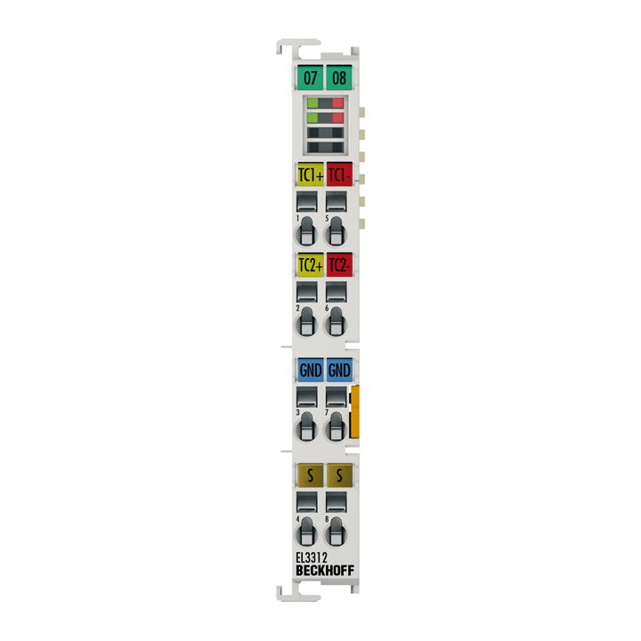Beckhoff EL3312 EtherCAT Terminal, 2-channel analog input, temperature, thermocouple, 16 bit Turkey