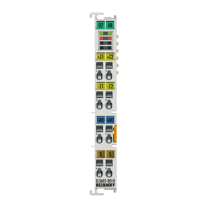 Beckhoff EL3602-0010 EtherCAT Terminal, 2-channel analog input, voltage, ±75 mV, 24 bit, high-precision Turkey