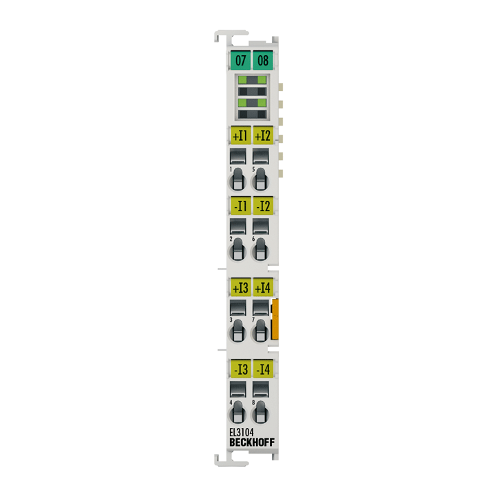 Beckhoff EL3104 EtherCAT Terminal, 4-channel analog input, voltage, ±10 V, 16 bit, differential Turkey