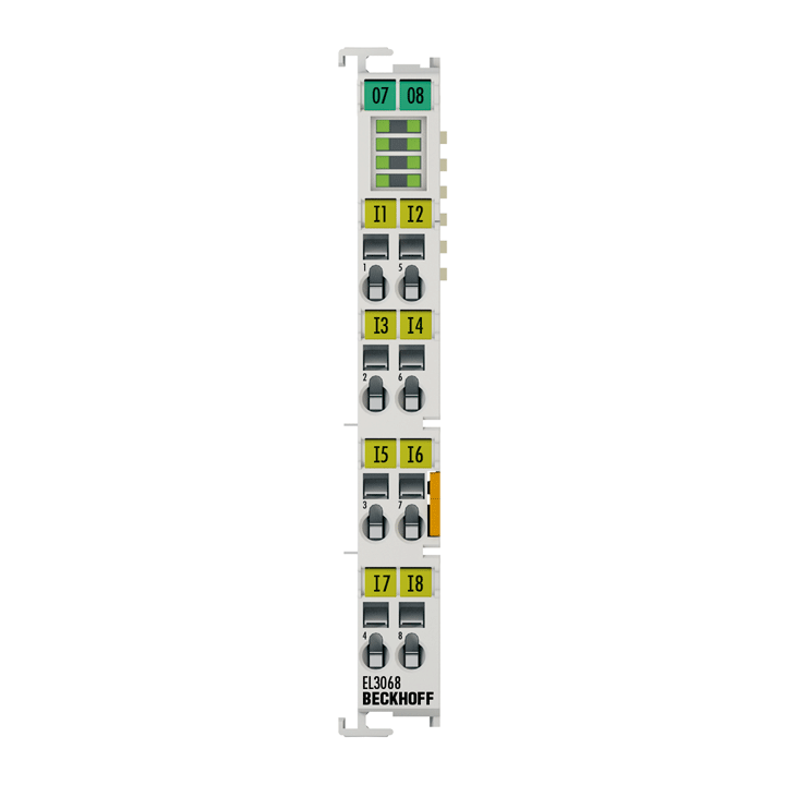 Beckhoff EL3068 EtherCAT Terminal, 8-channel analog input, voltage, 0…10 V, 12 bit, single-ended Turkey