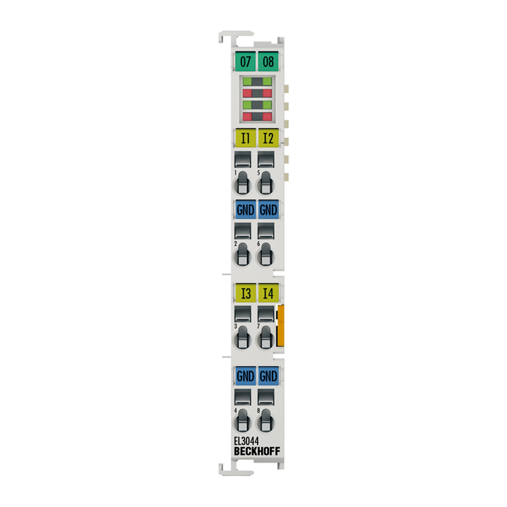 Beckhoff EL3044 EtherCAT Terminal, 4-channel analog input, current, 0…20 mA, 12 bit, single-ended Turkey