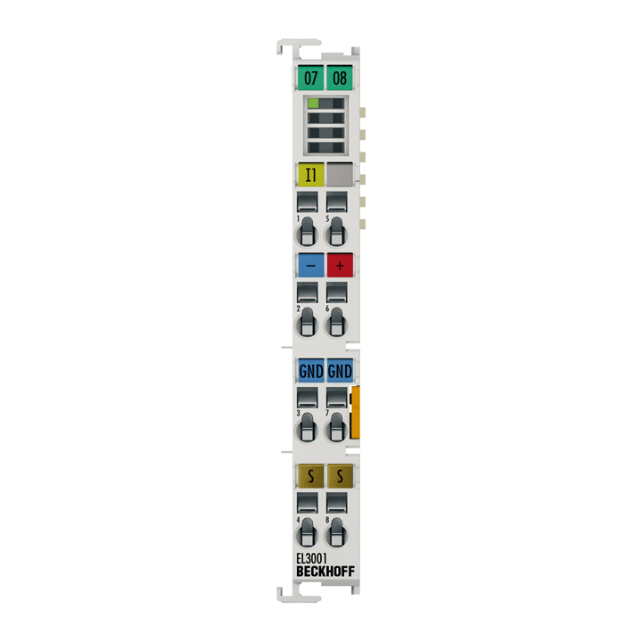 Beckhoff EL3001 EtherCAT Terminal, 1-channel analog input, voltage, ±10 V, 12 bit, single-ended Turkey