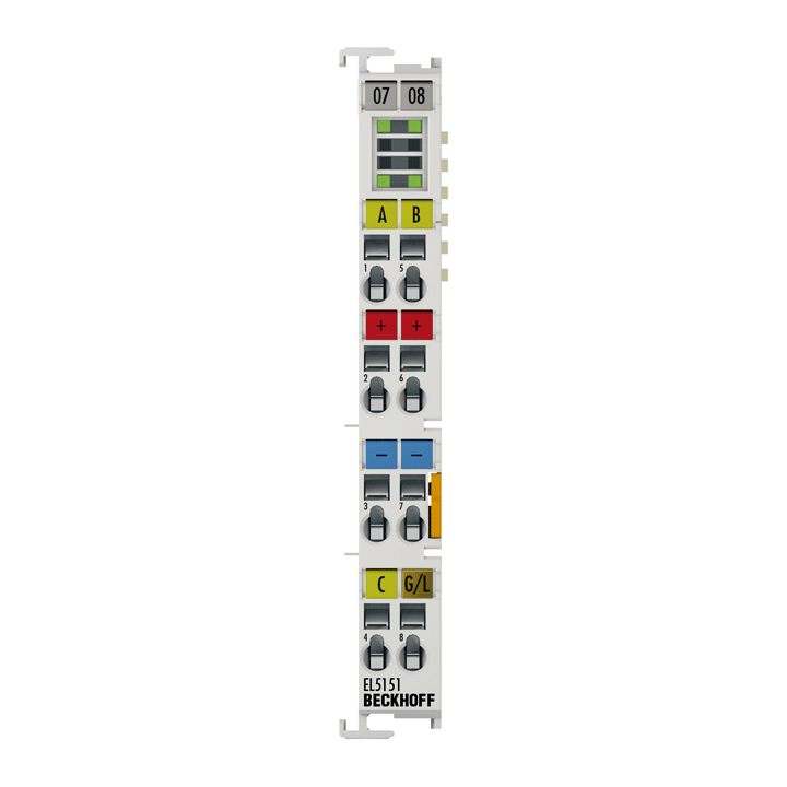 Beckhoff EL5151 EtherCAT Terminal, 1-channel encoder interface, incremental, 24 V DC HTL, 100 kHz Turkey
