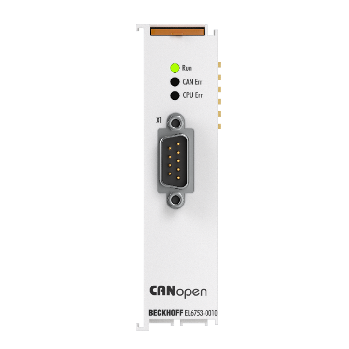 Beckhoff EL6753-0010 EtherCAT Terminal, 1-channel communication interface, CANopen, slaveNew Turkey