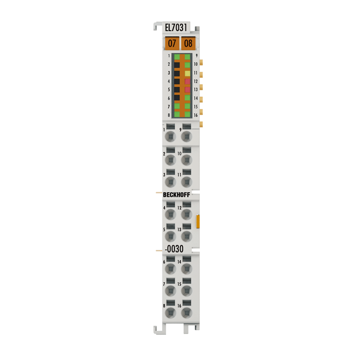 Beckhoff EL7031-0030 EtherCAT Terminal, 1-channel motion interface, stepper motor, 24 V DC, 28 A Turkey