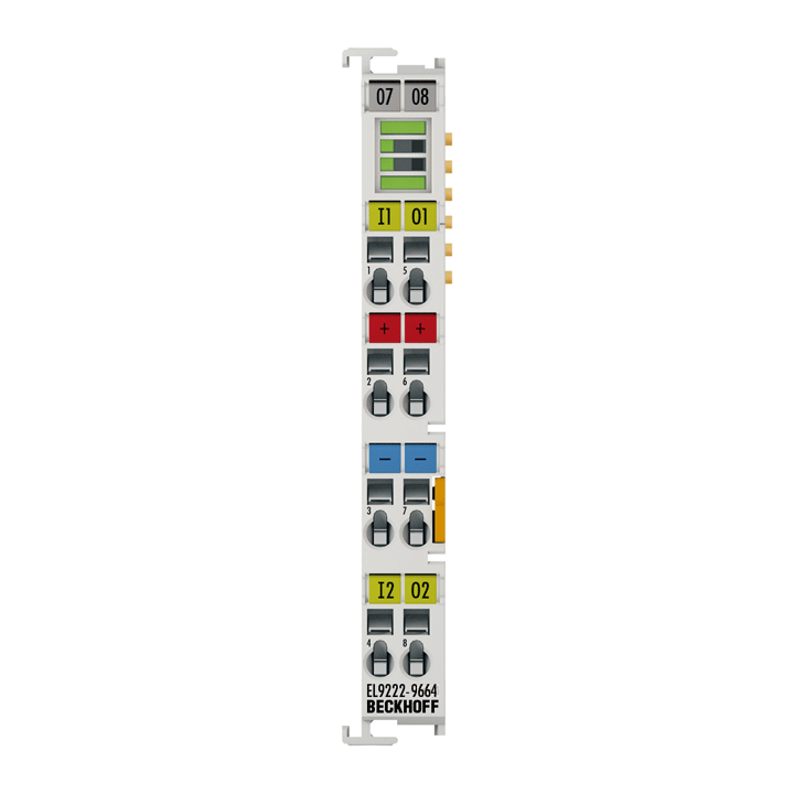 Beckhoff EL9222-9664 Overcurrent protection terminal, 24 V DC, 2-channel, 6 A/4 A Turkey