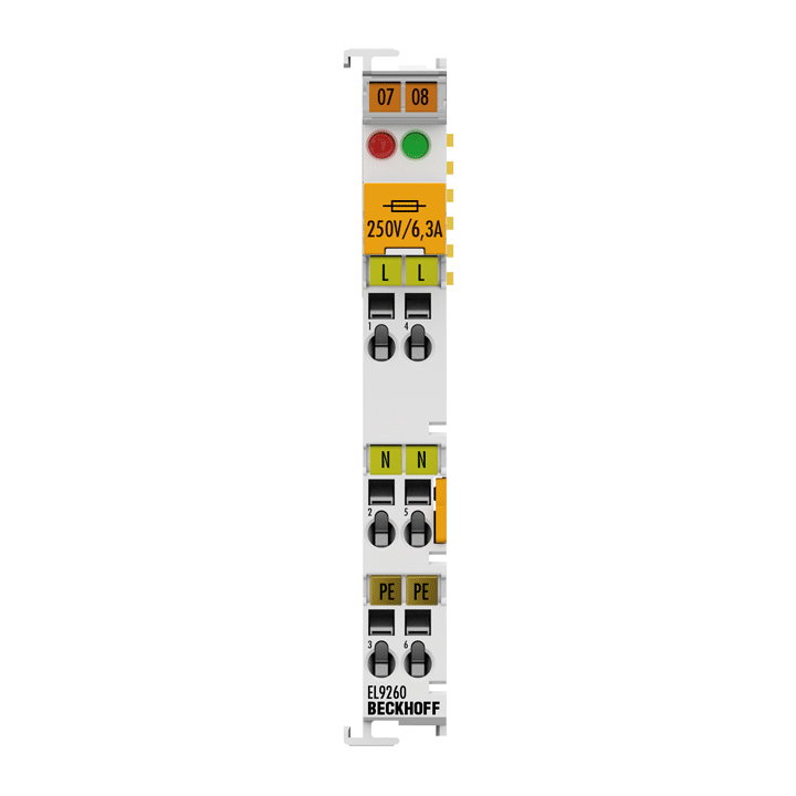 Beckhoff EL9260 Potential supply terminal, 120…230 V AC, with diagnostics and fuse Turkey