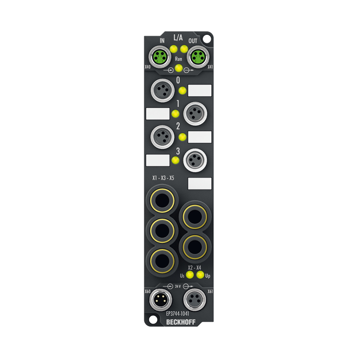 Beckhoff EP3744-1041 EtherCAT Box, 4-channel analog input + 8-channel digital combi, pressure, 0…7000 hPa (0…+7 bar), M8 Turkey