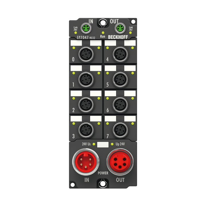 Beckhoff EP7047-1032 EtherCAT Box, 1-channel motion interface, stepper motor, 48 V DC, 5 A, M12, with incremental encoder Turkey