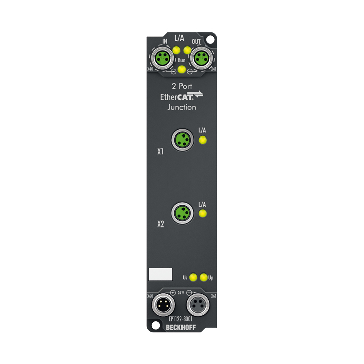 Beckhoff EP1122-8001 EtherCAT Box, 2-port junction, M8, Fast Hot Connect Turkey