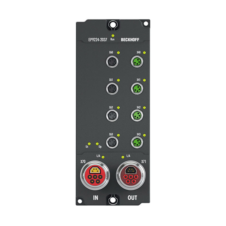 Beckhoff EP9224-2037 EtherCAT Box, 4-port junction, with power supply, ENP, B17 Turkey