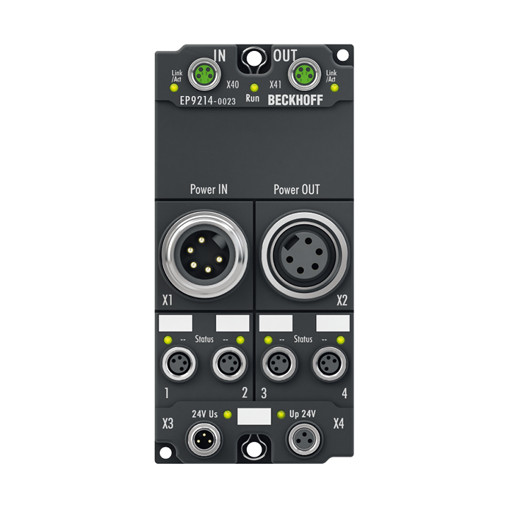 Beckhoff EP9214-0023 EtherCAT Box, 4/4-channel power distribution, for EtherCAT Box modules Turkey