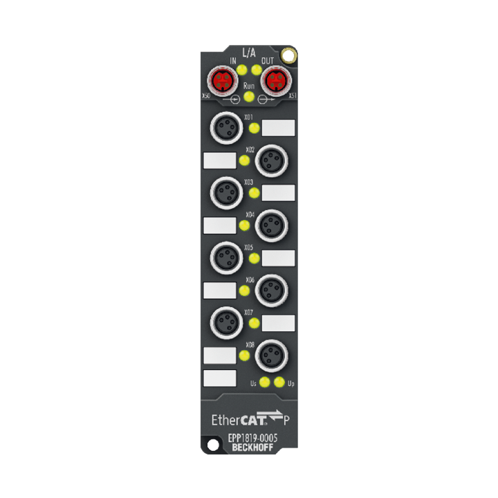 Beckhoff EPP1819-0005 EtherCAT P Box, 16-channel digital input, 24 V DC, 10 µs, M8, 4-pin Turkey
