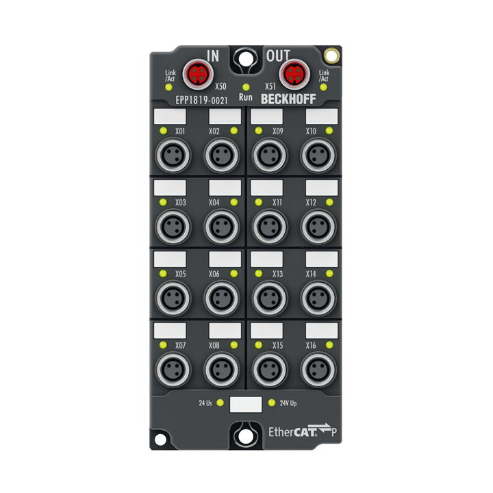 Beckhoff EPP1819-0021 EtherCAT P Box, 16-channel digital input, 24 V DC, 10 µs, M8 Turkey