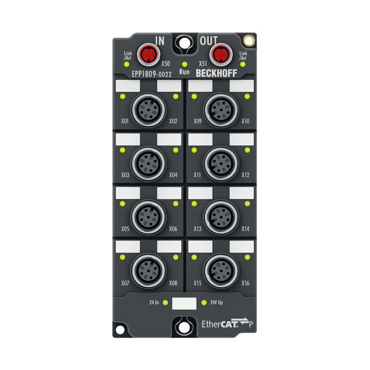 Beckhoff EPP1809-0022 EtherCAT P Box, 16-channel digital input, 24 V DC, 3 ms, M12 Turkey