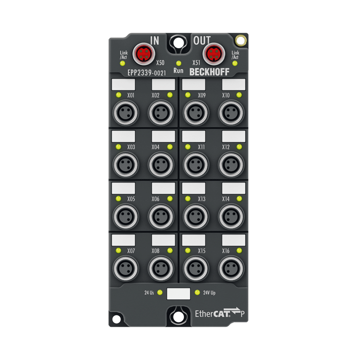 Beckhoff EPP2339-0021 EtherCAT P Box, 16-channel digital combi, 24 V DC, 3 ms, 05 A, M8 Turkey
