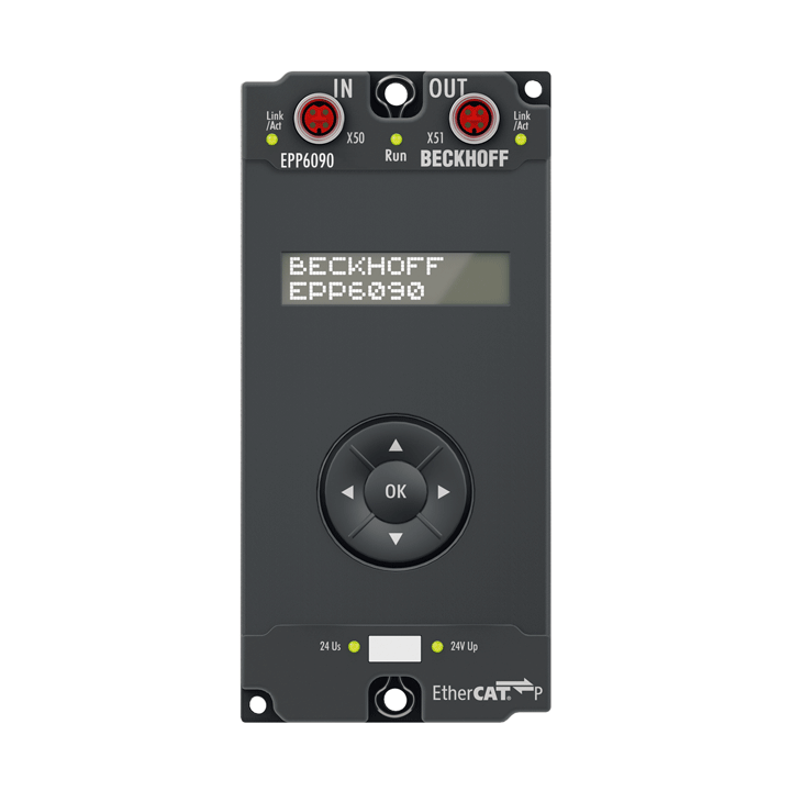 Beckhoff EPP6090-0000 EtherCAT P Box, display with navigation switch, operating hours counter Turkey