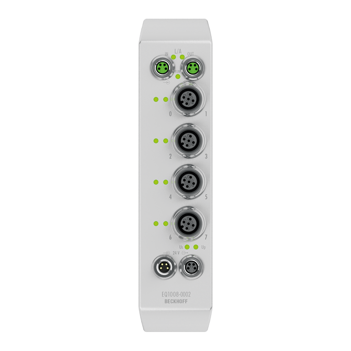 Beckhoff EQ1008-0002 EtherCAT Box, 8-channel digital input, 24 V DC, 3 ms, M12, stainless steel Turkey
