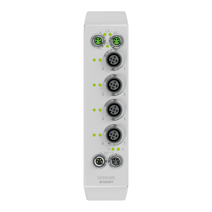 Beckhoff EQ2008-0002 EtherCAT Box, 8-channel digital output, 24 V DC, 05 A, M12, stainless steel Turkey