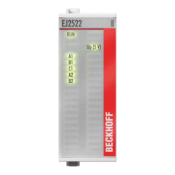 Beckhoff EJ2522 EtherCAT plug-in module, 2-channel pulse train output, incr enc simulation, RS422, 50 mA Turkey