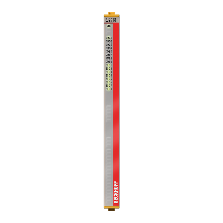 Beckhoff EJ2918 EtherCAT plug-in module, 8-channel digital output, 24 V DC, 05 A, TwinSAFE, TwinSAFE Logic Turkey