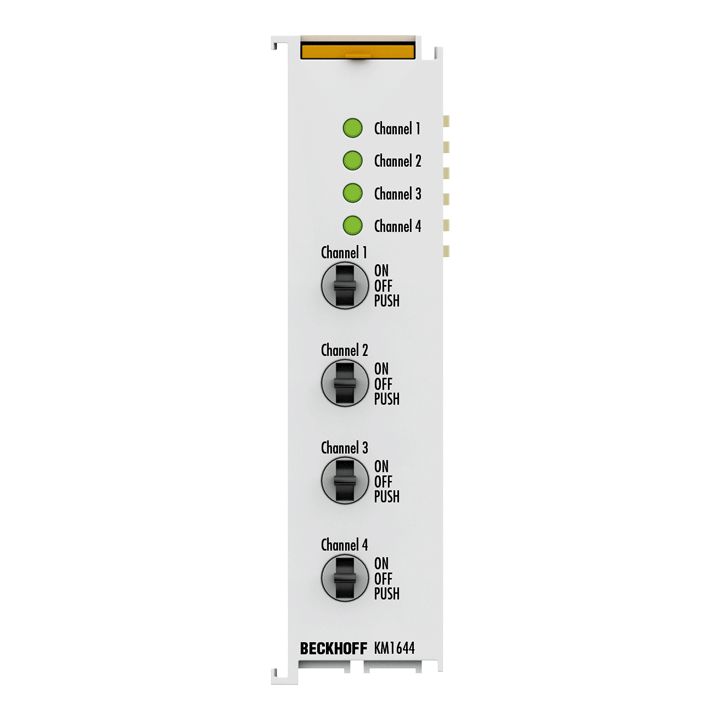 Beckhoff KM1644 Bus Terminal module, 4-channel digital input, 24 V DC, manual operation Turkey
