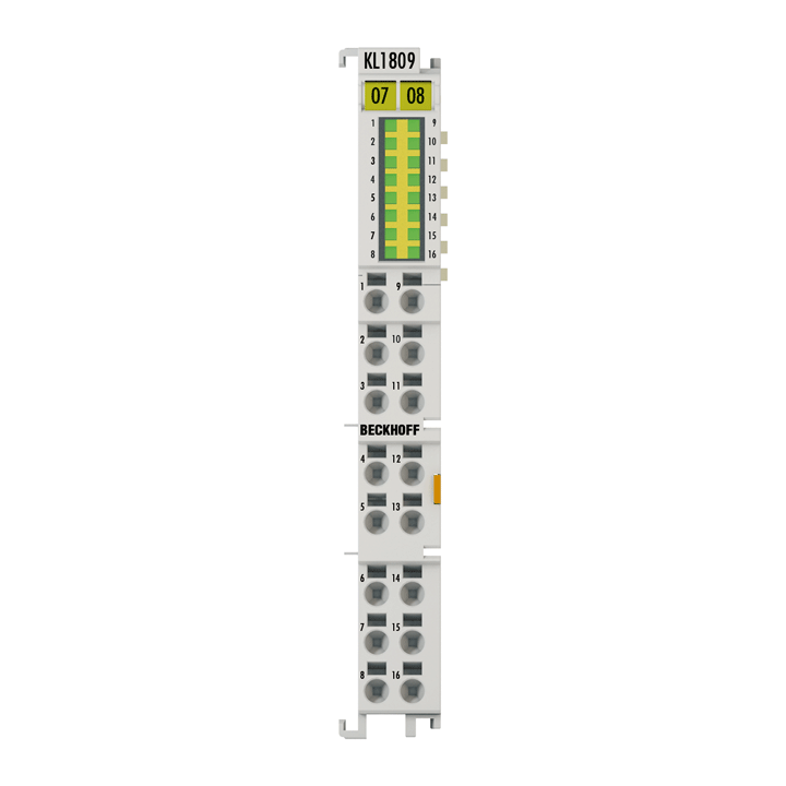 Beckhoff KL1809 Bus Terminal, 16-channel digital input, 24 V DC, 3 ms Turkey