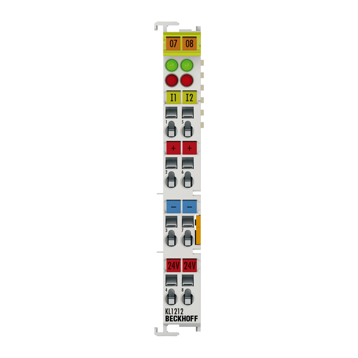 Beckhoff KL1212 Bus Terminal, 2-channel digital input, 24 V DC, 3 ms, with diagnostics Turkey