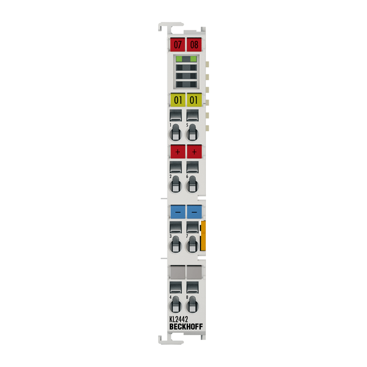 Beckhoff KL2442 Bus Terminal, 2-channel digital output, 24 V DC, 2 x 4 A/1 x 8 A Turkey