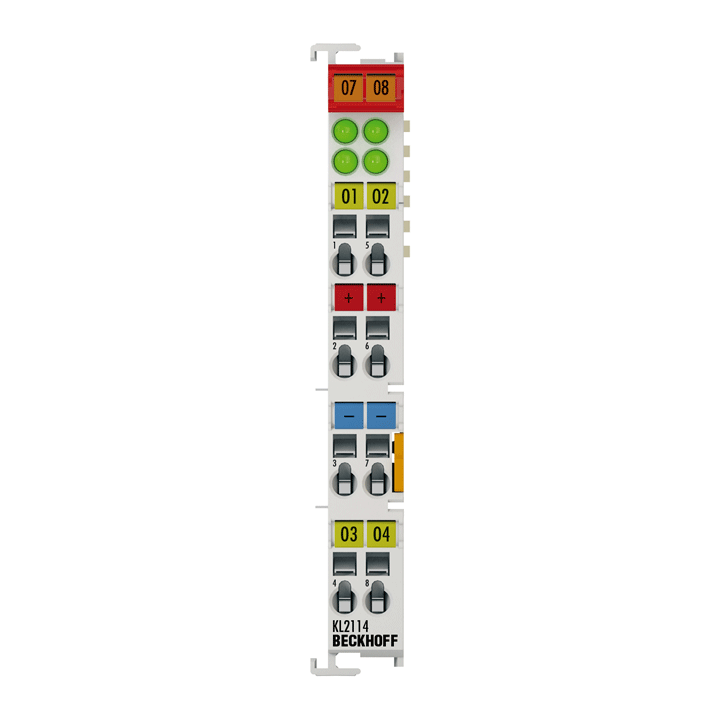 Beckhoff KL2114 Bus Terminal, 4-channel digital output, 24 V DC, 05 A Turkey