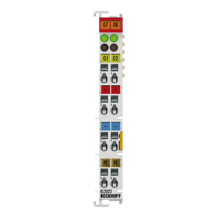 Beckhoff KL2022 Bus Terminal, 2-channel digital output, 24 V DC, 2 A Turkey