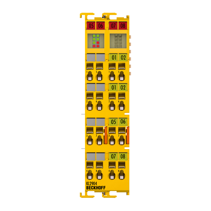 Beckhoff KL2904 Bus Terminal, 4-channel digital output, 24 V DC, 05 A, TwinSAFE Turkey