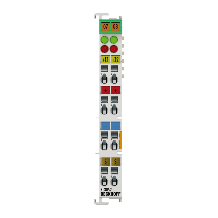 Beckhoff KL3052 Bus Terminal, 2-channel analog input, current, 4…20 mA, 12 bit, single-ended Turkey