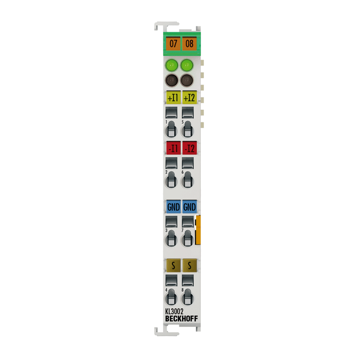 Beckhoff KL3002 Bus Terminal, 2-channel analog input, voltage, ±10 V, 12 bit, differential Turkey