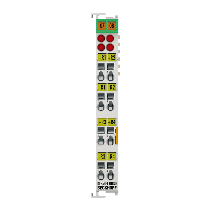 Beckhoff KL3204-0030 Bus Terminal, 4-channel analog input, temperature, NTC (10 kΩ Carel), 16 bit Turkey
