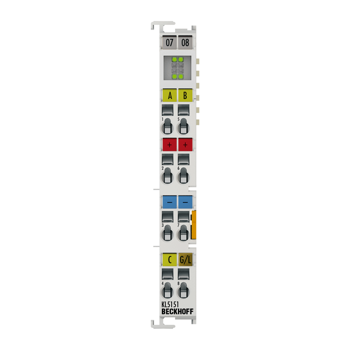 Beckhoff KL5151 Bus Terminal, 1-channel encoder interface, incremental, 24 V DC HTL, 100 kHz Turkey