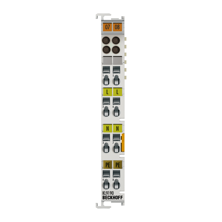 Beckhoff KL9190 Potential supply terminal, any voltage up to 230 V AC Turkey
