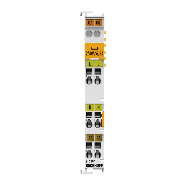 Beckhoff KL9290 Potential supply terminal, any voltage up to 230 V AC, with fuse Turkey
