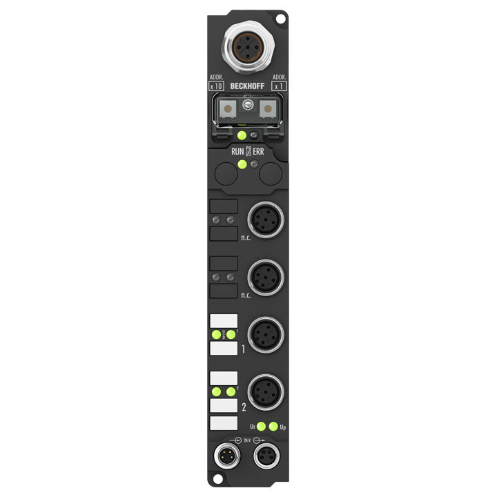 Beckhoff IP2512-Bxxx Fieldbus Box, 2-channel PWM output, 24 V DC, 25 A, M12 Turkey