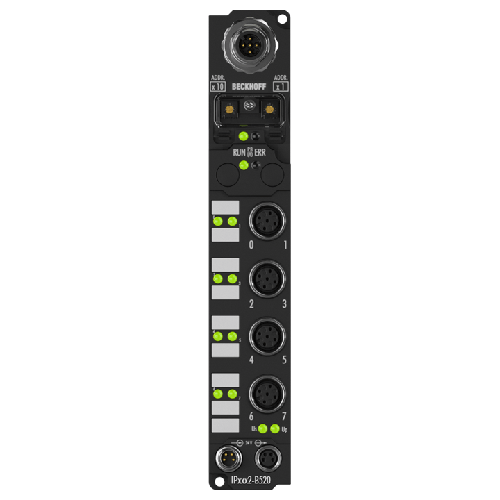 Beckhoff IP4132-B520 Fieldbus Box, 4-channel analog output, DeviceNet, voltage, ±10 V, 16 bit, differential, M12 Turkey