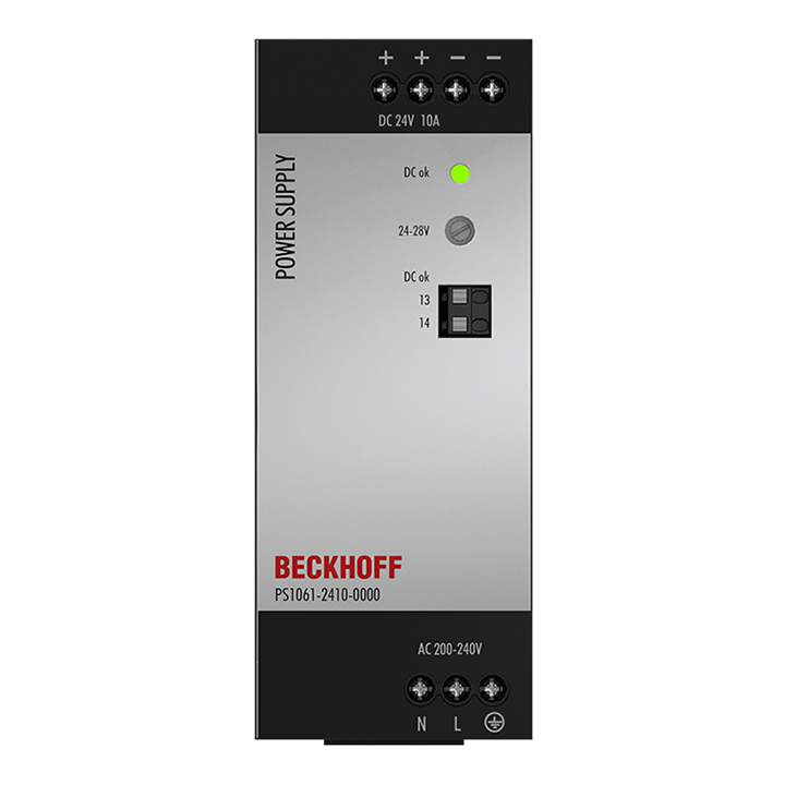 Beckhoff PS1061-2410-0000 Power supply PS1000; output: 24 V DC, 10 A; input: AC 200…240 V, 1-phase Turkey