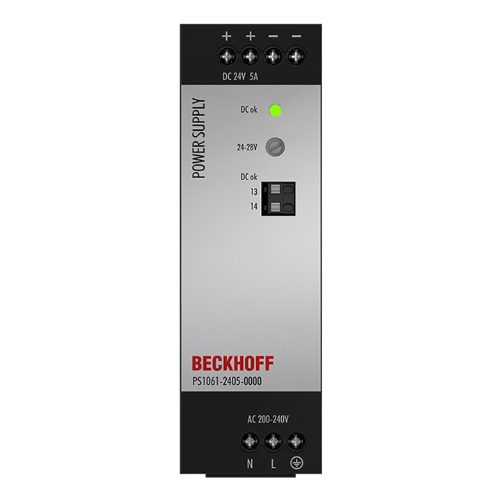 Beckhoff PS1061-2405-0000 Power supply PS1000; output: 24 V DC, 5 A; input: AC 200…240 V, 1-phase Turkey