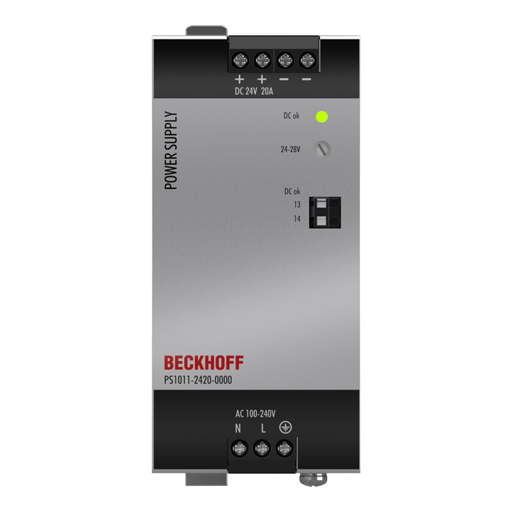 Beckhoff PS1011-2420-0000 Power supply PS1000; output: 24 V DC, 20 A; input: AC 100…240 V, 1-phase Turkey