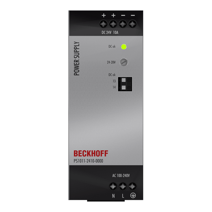 Beckhoff PS1011-2410-0000 Power supply PS1000; output: 24 V DC, 10 A; input: AC 100…240 V, 1-phase Turkey
